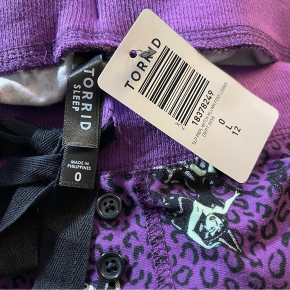 Torrid Purple/Witch Foxy Sleep Legging, Sizes M-6X NWT - Picture 6 of 12